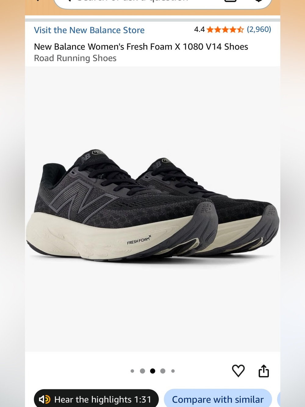 New Balance Fresh Foam 1080 sneakers